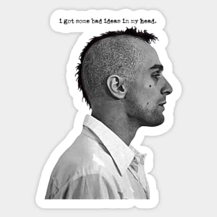 Travis Bickle Taxi Driver Bad Ideas Sticker